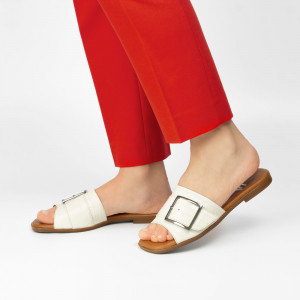 Saboti dama piele naturala DiAmanti Natalia crem